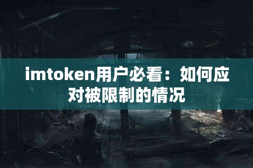 imtoken用户必看：如何应对被限制的情况