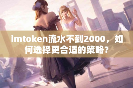 imtoken流水不到2000，如何选择更合适的策略？