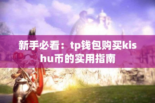 新手必看：tp钱包购买kishu币的实用指南