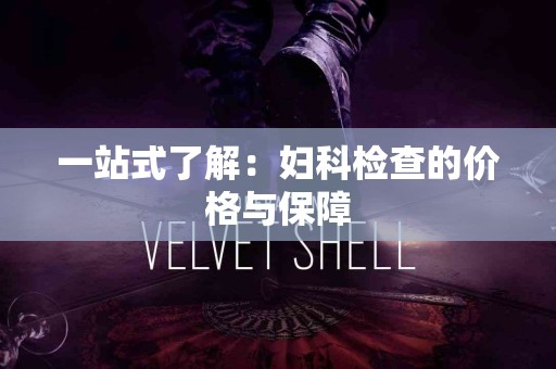 一站式了解：妇科检查的价格与保障